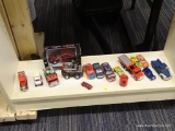 LOT OF ASSORTED TOY CARS; 16 PIECE LOT OF ASSORTED TOY CARS TO INCLUDE 3 NASCAR STOCK CARS, A TOW