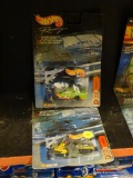 LOT OF HOT WHEELS RACING VEHICLES; 2 PIECE LOT OF HOT WHEELS RACING DELUXE DIE CAST VEHICLES TO