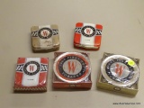 LOT OF VINTAGE WINSTON CIGARETTE TINS; 5 PIECE LOT OF VINTAGE WINSTON RACING NATION CIGARETTE TINS