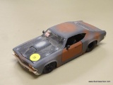 JADA TOYS CHEVY MODEL CAR; JADA TOYS RUST MATTE COLORED 1969 CHEVY CHEVELLE SS WITH OPENING HOOD,