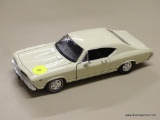 WELLY CHEVY MODEL CAR; WELLY TAN CHEVROLET CHEVELLE SS-396 WITH OPENING HOOD AND DOORS. NO. 29397.