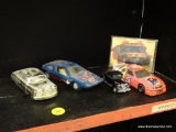 ASSORTED TOY CAR LOT; INCLUDES A LEGENDS OF RACING 1952 HUDSON HORNET, A PULL BACK ACTION MICHELOTTI