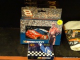 NASCAR COLLECTIBLE TIN LOT; INCLUDES A DALE EARNHARDT JR. COLLECTIBLE TIN (BRAND NEW WITH CONTENTS),