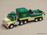 BP TOY TRUCK AND RACER; BP 1993 TOY TRUCK AND RACER WITH HEAD AND TAIL LIGHTS. OUT OF BOX.