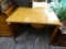 (R2) WOOD GRAIN TABLE; MCM WOOD GRAIN TABLE WITH 4 TAPERED LEGS. MEASURES 3 FT X 2 FT X 2 FT 5.5 IN.