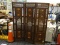 (R3) TRI-FOLD FOLDING SCREEN; WORLD MARKET BELA HAND PAINTED SCREE/ROOM DIVIDER WITH HAND PAINTED