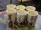 (R3) LOT OF SAKE GLASSES; 6 PIECE LOT OF HAND PAINTED SAKE GLASSES WITH WHAT APPEARS TO BE CHERRY