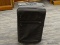 (R3) TUMI SUITCASE; BLACK TUMI SUITCASE WITH AN ADJUSTABLE DEPTH AND MULTIPLE INSIDE AND OUTSIDE