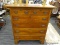 (R5) CHEST OF DRAWERS; WOODEN CHEST OF DRAWERS WITH 2 TOP DRAWERS AND 4 LOWER DRAWERS WITH SCROLL