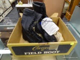 (R4) CORCORAN II FIELD BOOTS; BRAND NEW BLACK LEATHER 11 IN FIELD BOOTS. COMES WITH ORIGINAL BOX.