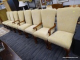 (R5) LOT OF MATCHING ARMCHAIRS AND SIDE CHAIRS; 8 PIECE LOT OF MATCHING ARM CHAIRS AND SIDE CHAIRS