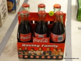 (R6) SIX PACK OF VINTAGE COCA COLA BOTTLES; ALL ARE UNOPENED WITH ORIGINAL CONTENTS AND ARE IN