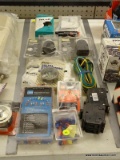 (R6) ASSORTED LOT; INCLUDES ATM MINI BLADE FUSE SET WITH 60 TOTAL FUSES, LOCKING PLUGS, METAL