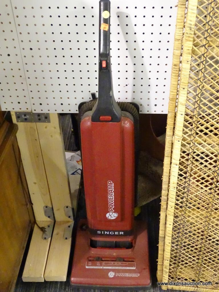 R1) VACUUM CLEANER; SINGER 8.0 POWER AMP VACUUM CLEANER. IS RED AND BLACK  IN COLOR. HAS NOT BEEN | Estate & Personal Property | Online Auctions |  Proxibid