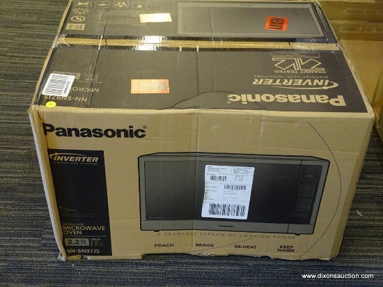 PANASONIC MICROWAVE; PANASONIC STAINLESS STEEL COUNTERTOP/BUILT-IN CYCLONIC WAVE WITH INVERTER