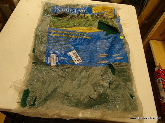 NATURALAIRE FILTER; NATURALAIRE CUT-TO-FIT GREEN GRASS FILTER. FITS UP TO 20 X 30. COMES IN DAMAGED