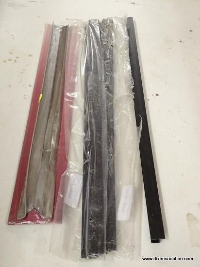 LOT OF ASSORTED TRIM AND FILE RAILS; 6 PIECE LOT TO INCLUDE A VANCE INDUSTRIES COUNTER TRIM KIT TO