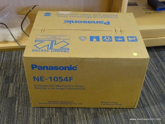 PANASONIC COMMERCIAL MICROWAVE; PANASONIC COUNTERTOP COMMERCIAL MICROWAVE OVEN, STAINLESS STEEL WITH