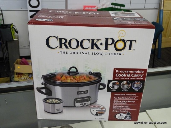 CROCK POT SLOW COOKER; CROCK-POT 6-QUART COOK AND CARRY SLOW COOKER WITH LITTLE DIPPER WARMER. MODEL