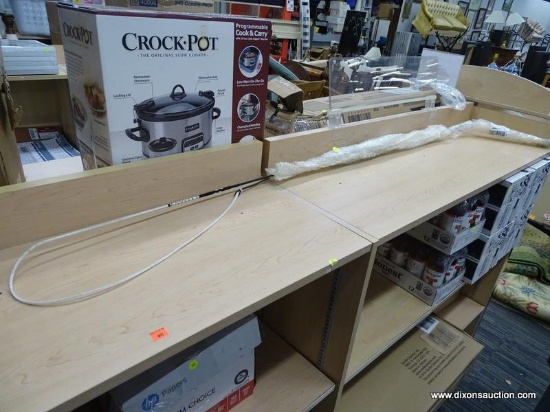 WHIP; INTREPID TRAINING STICK AND WHIP. COMES IN BUBBLE WRAP. MEASURES ABOUT 8 FT LONG.