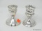 (SHOW) LOT OF STERLING CANDLE HOLDERS; PAIR OF STERLING 4 IN TALL CANDLE HOLDERS, ONE IS A 