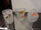 (R3) 3 PIECE LOT; INCLUDES A MADE IN ITALY HAND CUT LEAD CRYSTAL FLORAL ETCHED CREAMER, A GLASS