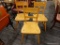 (R3) VINTAGE SIDE CHAIRS; 3 VINTAGE MAPLE PLANK BOTTOM SIDE CHAIRS (ONE MISSING A STRETCHER). EACH