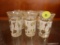 (R1) LOT OF SHOT GLASSES; 6 PIECE LOT OF MATCHING SHOT GLASSES WITH SNOWFLAKES ON THEM.