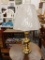 (R4) SOLID BRASS LAMP; SOLID BRASS TABLE LAMP WITH ORIGINAL TAG FROM JCPENNEY HOME COLLECTION.