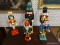 (R6) LOT OF NUTCRACKERS; 5 PIECE LOT OF ASSORTED NUTCRACKERS OF DIFFERENT TYPES AND HEIGHTS.