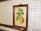 (R6) FRAMED PRINT; VINTAGE PRINT OF A PEAR ON THE BRANCH WITH WRITING AT THE BOTTOM. FRAMED IN A