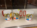 (R2) LOT OF COLLECTORS MUGS; 3 PIECE LOT OF GUNTHER GEBEL WILLIAMS FAREWELL TOUR RINGLING BARNUM