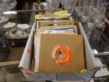 (R2) LOT OF VINTAGE RECORDS; UNRESEARCHED BOX FULL OF VINTAGE RECORDS FROM VARIOUS ARTISTS AND