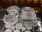 (R2) LOT OF BAKING DISHES; 7 PIECE LOT OF MAKING DISHES TO INCLUDE 2 ROUND GLASS DISHES WITH LIDS,