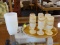 (R1) ONYX CORDIAL CUPS; 6 PIECE LOT TO INCLUDE 5 CORDIAL CUPS AND AN UNDERPLATE. ALSO INCLUDE A