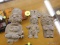 (R1) SMALL TRIBAL STATUES; CLAY TRIBAL FIGURINES OF THE SUN AND MOON GODS.