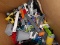 (WALL) BOX LOT OF LEGOS; IS APPROXIMATELY HALF WAY FULL. INCLUDES A WIDE VARIETY OF COLOR, SHAPES,