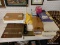 (WALL) LOT OF OFFICE SUPPLIES; INCLUDES PAPER, A KEY HOLDING RACK, GREETING CARDS, ENVELOPES, AND