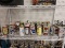 (BWALL) COLLECTION OF VINTAGE BEER CANS; 2 SHELF LOT INCLUDES OVER 50 ASSORTED VINTAGE BEER CANS.