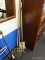 (BWALL) LOT OF HAND TOOLS; 4 PC LOT. INCLUDES A TILLER, A METAL RAKE WITH CAGE, A METAL GRABBER, AND