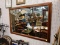 (BWALL) FRAMED WALL MIRROR; RECTANGULAR MIRROR IN A BEAUTIFUL WOOD FRAME. MEASURES 3 FT 11.5 IN X 2