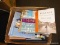 (TABLE) BOX LOT OF BOOKS; LOT INCLUDES OVER 10 BOOKS WITH TITLES TO INCLUDE: 