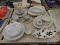 (TABLE) LOT OF ASSORTED CHINA; LOT INCLUDES 10 SPODE COPELAND CHINA PLATES, IRONSTONE PLATES, TUSCAN