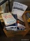 (TABLE) BOX OF BOOKS; 15 PIECE LOT OF ASSORTED BOOKS TO INCLUDE TITLES SUCH AS 