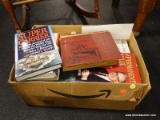(R3) BOX OF BOOKS; BOX OF ASSORTED BOOKS TO INCLUDE COMPUTER EDUCATIONAL BOOKS, COOKING BOOKS, AND
