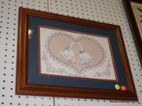 (WALL) BONNIE BUTLER PRINT; SIGNED AND NUMBERED BONNIE BUTLER PRINT OF GEESE. NUMBERED 303/4000. IS