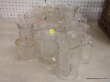 (WALL) LOT OF ASSORTED VINTAGE CREAMERS; 13 TOTAL IN VARIOUS PATTERNS AND STYLES. EACH IS IN