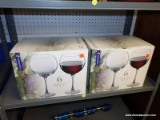 (BWALL) SET OF LUMINARC WINE GLASSES; 2 BOX LOT OF 6 BRAND NEW IN BOX CONNOISSEUR 19 1/2 OZ BALLOON