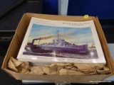 (BWALL) LOT OF WORLD WAR II DESTROYER BOOKS; BOX CONTAINS 22 COPIES OF THE BOOK DESTROYER ESCORTS OF