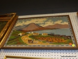 (BWALL) FRAMED IRISH TAPESTRY; TITLED 